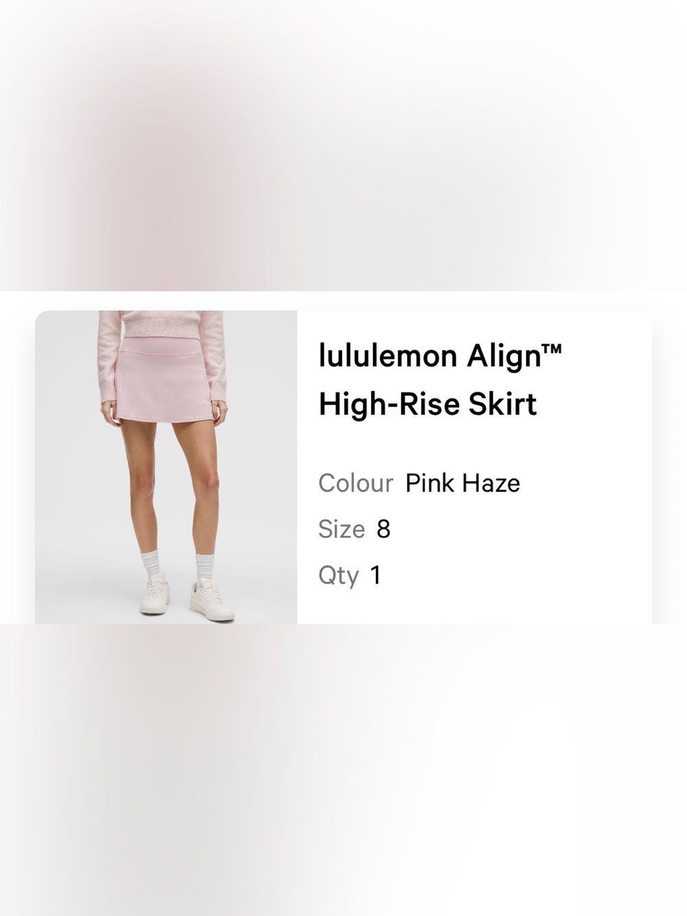 Lululemon High-Rise Align Skirt in Pink Haze